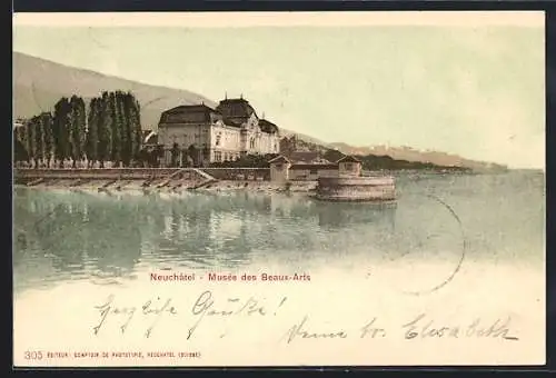 AK Neuchatel, Musée des Beaux-Arts