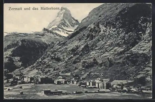 AK Zermatt, Zermatt und das Matterhorn