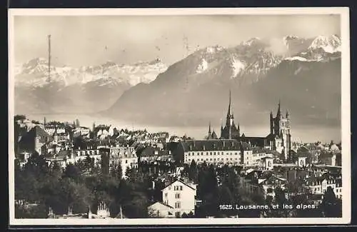 AK Lausanne, Lausanne et les alpes