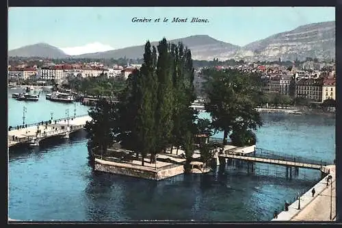 AK Genève, Genève et le Mont Blanc