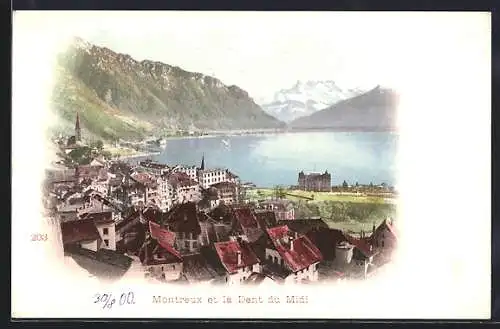 AK Montreux, Montreux et la Dent du Midi
