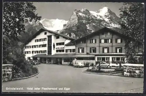 AK Grindelwald, Hotel Adler Fiescherwand und Eiger