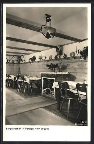 AK Hindelang /Bad Oberdorf, Bergwirtschaft u. Pension Horn, In. Luitpold Wiedemann