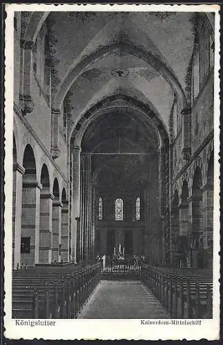 AK Königslutter, Kaiserdom-Mittelschiff