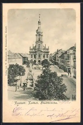AK Rastatt, Katholische Stadtkirche