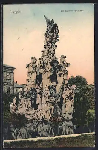 AK Erlangen, Emigranten-Brunnen