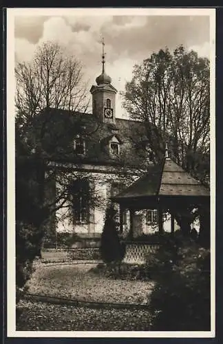 AK Königsfeld /bad. Schwarzwald, Kirche mit Pavillon