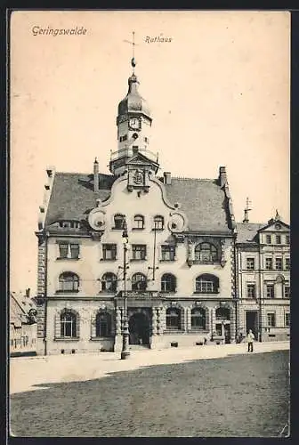 AK Geringswalde, Blick auf das Rathaus