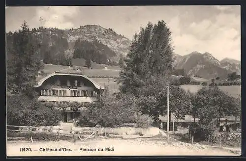 AK Château-d`Oex, Pension du Midi