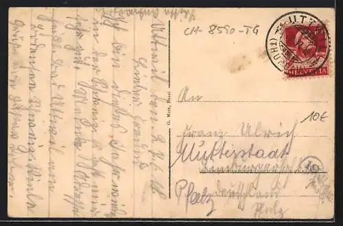 AK Romanshorn, Blick über die Dächer