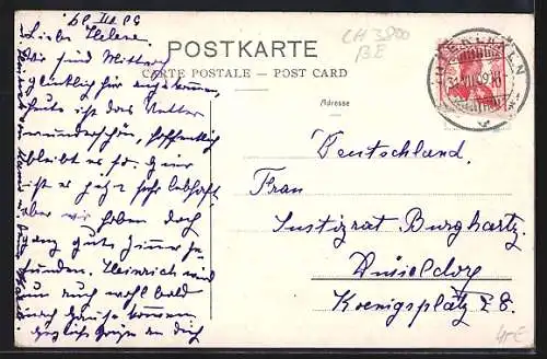 AK Interlaken, Schweizerhof Hotel Suisse, Propr. E. Strübin & Wirth
