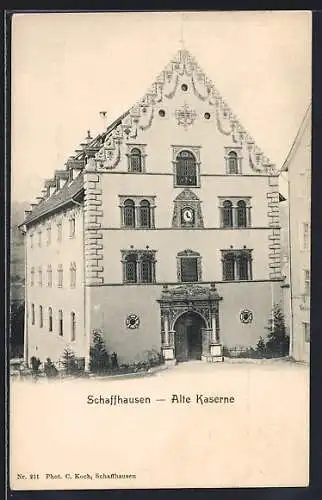 AK Schaffhausen, Alte Kaserne, Frontalansicht