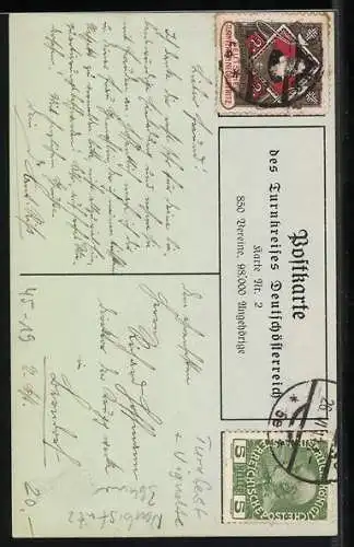 Künstler-AK Turner bei einer Übung