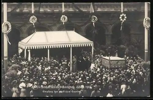 AK Wien, XXIII. Eucharistischer Kongress 1912, Empfang des päpstlichen Legaten