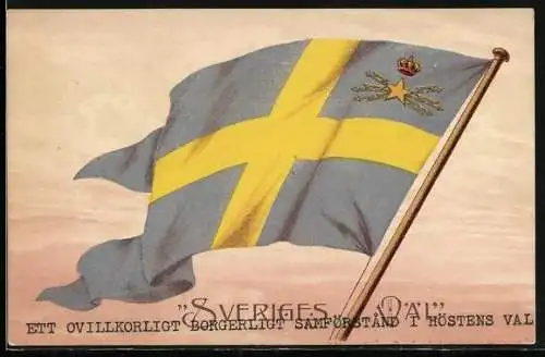 AK Fahne von Schweden