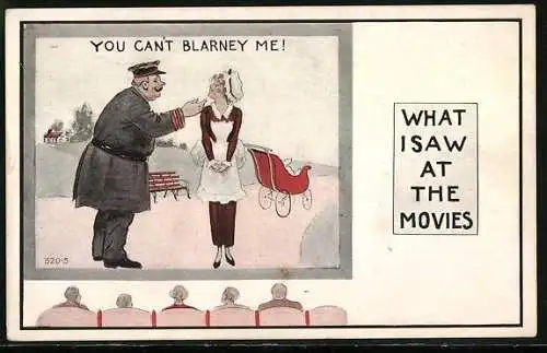 AK Menschen schauen einen Film im Kino