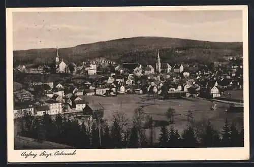 AK Arzberg /Bayr. Ostmark, Teilansicht mit Kirche