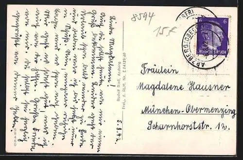 AK Arzberg /Bayr. Ostmark, Teilansicht mit Kirche