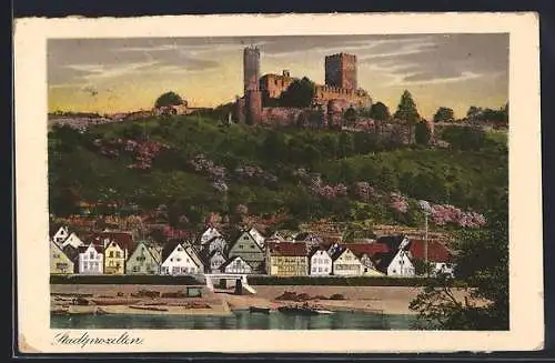 AK Stadtprozelten, Die Henneburg - durch die Franzosen 1688 zerstört