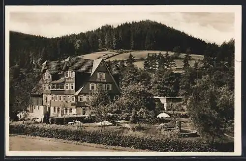 AK Enzklösterle, Kurhaus Hetschelhof, Bes. G. Frey