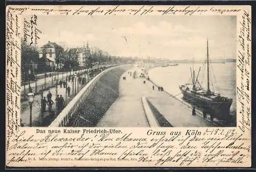 AK Köln, Das neue Kaiser Friedrich-Ufer