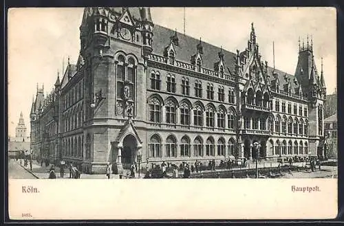 AK Köln, Blick auf die Hauptpost