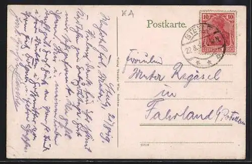 AK Steele /Ruhr, Partie vom Stadtgarten mit Wilhelmshöhe