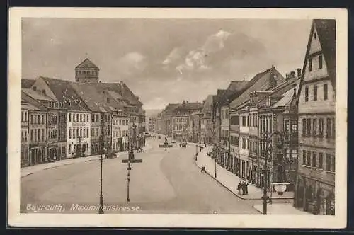 AK Bayreuth, Blick in die Maximilianstrasse