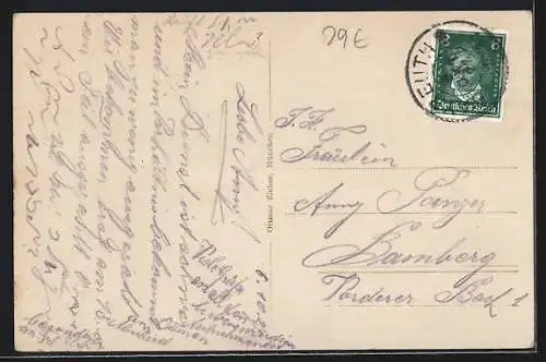 AK Bayreuth, Blick in die Maximilianstrasse