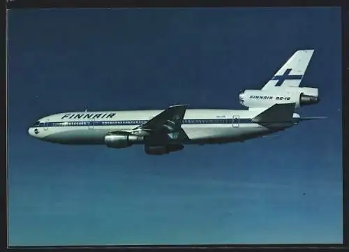 AK Flugzeug Douglas DC-10 der Finnair