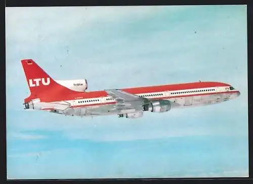AK Lockheed L-1011 TriStar der Linie LTU in der Luft