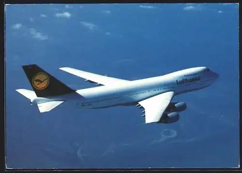 AK Flugzeug Boeing 747-200 der Lufthansa
