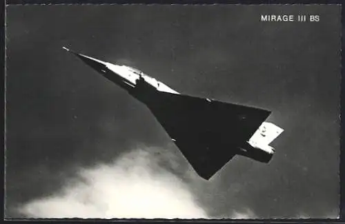 AK Flugzeug Mirage III BS im Flug