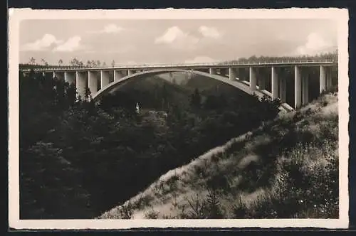 Foto-AK Reichsautobahn-Brücke über das Teufelstal