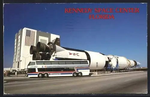 AK Saturn 5 Rakete zur Ausstellung im Kennedy Space Center