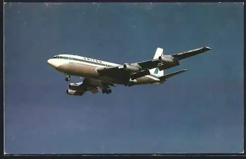 AK Flugzeug Boeing 720 der United Air Lines
