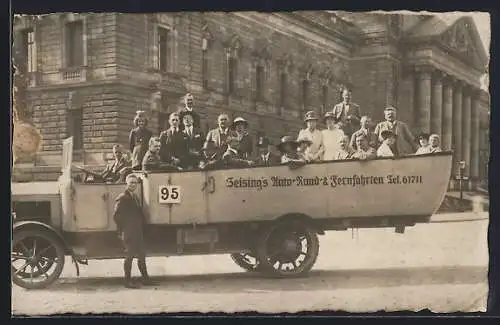 Foto-AK Autobus von Zeisings Auto-Rund- & Fernfahrten