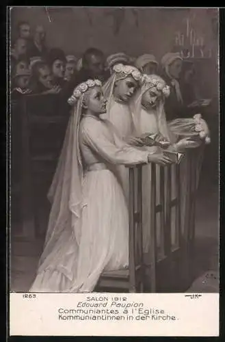 AK Kommuniantinnen in der Kirche