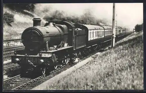 Foto-AK Englische Eisenbahn, Personenzug