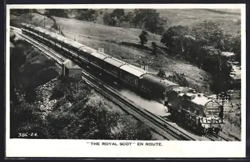 AK Englische Eisenbahn The Royal Scot, en route