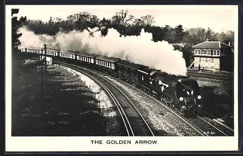 AK The Golden Arrow, englische Eisenbahn