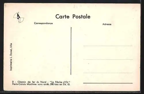 AK Eisenbahn in voller Fahrt, Chemin de fer du Nord