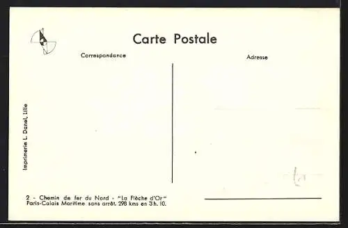 AK Eisenbahn in voller Fahrt, Chemin de fer du Nord