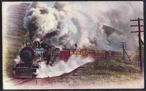 AK Freight Train on the Union Pacific Railroad, Eisenbahn