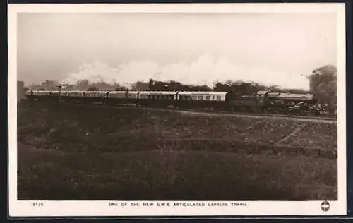 AK GWR Articulated Express Train, englische Eisenbahn