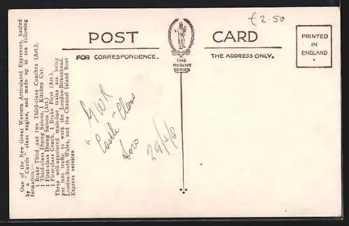 AK GWR Articulated Express Train, englische Eisenbahn