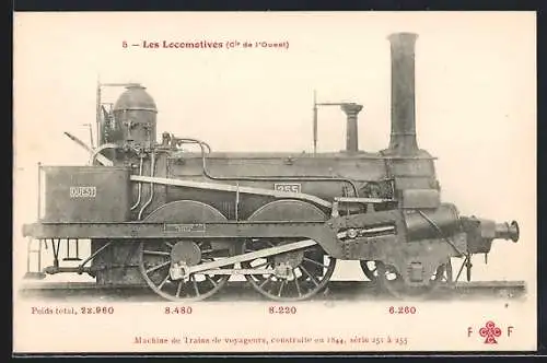 AK Machine de Trains de voyageurs, französische Eisenbahn