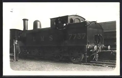 Foto-AK Dampflokomotive LMS No. 7737, englische Eisenbahn