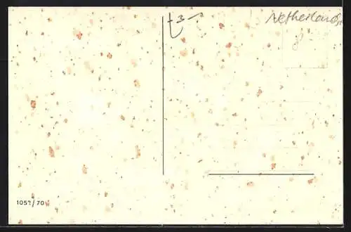 Künstler-AK Motorrad mit Platten