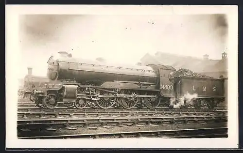Foto-AK Dampflokomotive LMS No. 14800, englische Eisenbahn